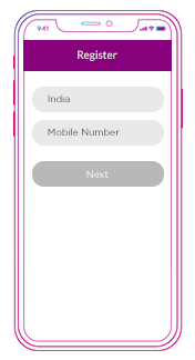 Register Your Country And Mobile Number