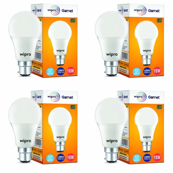 wipro 9 watts b22 led white emergency bulb