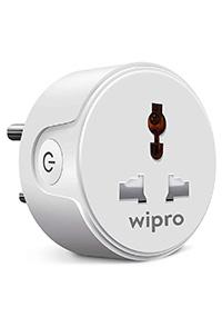 Wipro 10A Smart Plug -  Suitable for small appliances like TVs, Electric Kettle, Mobile and Laptop Chargers (Compatible with Alexa and Google Assistant)​