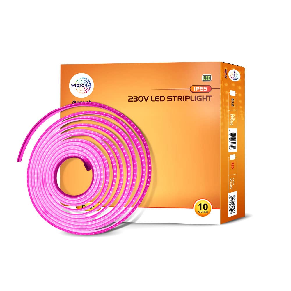 Wipro Garnet 10 mtr LED Strip Light (Water Proof), Pink
